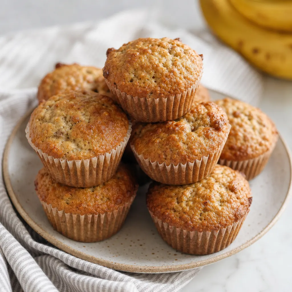 Muffinki z twarogiem i bananem
